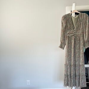 altar’d state size small floral maxi dress
